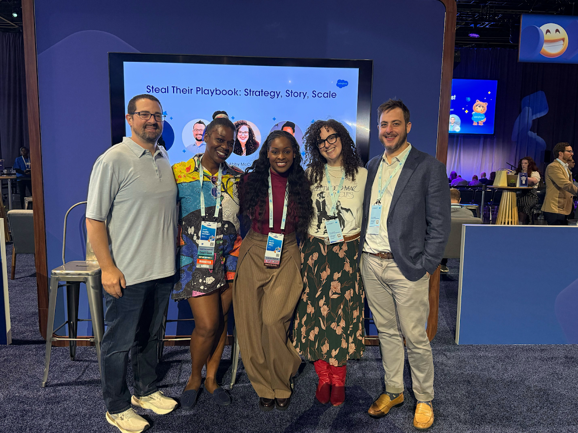 Dan with fellow Salesforce community speakers at Connections 2026